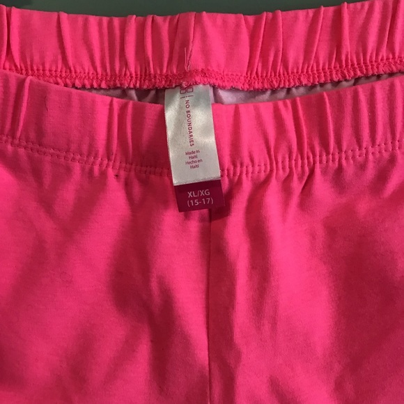 NO BOUNDARIES Pink Tank and Capri Leggings Set Juniors XL (15-17) NWT - Picture 4 of 4
